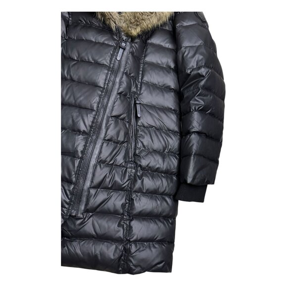 RUDSAK ATELIER NOIR Faux Fur DOWN FILL Luxury Winter Puffer Parka Coat Womens XL - Picture 9 of 10